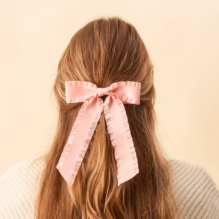 ruffle hair bow