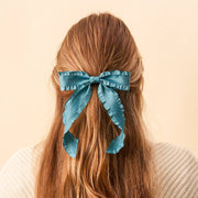 ruffle hair bow