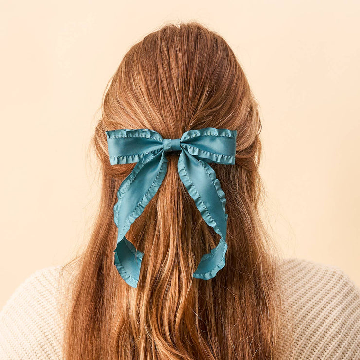 ruffle hair bow