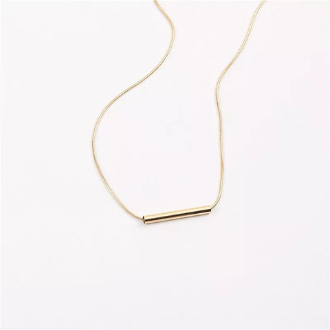 golden barrel necklace