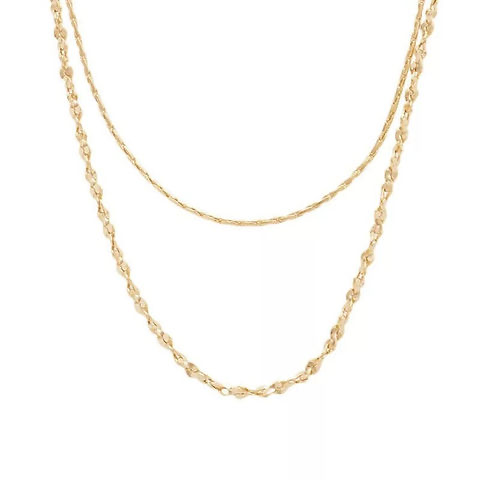lennon double chain necklace