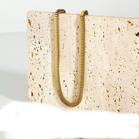 ava snake chain necklace
