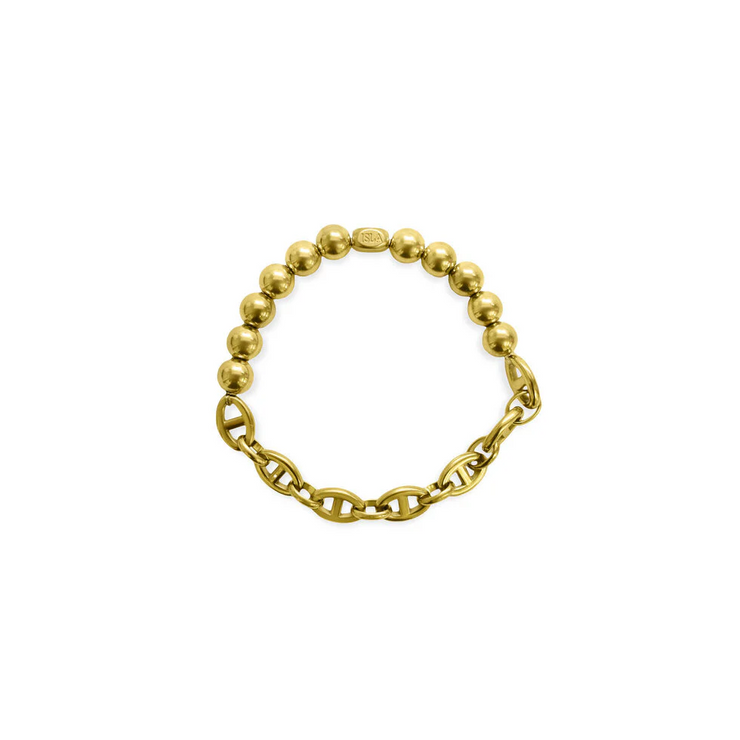 ball + chain mariner link bracelet - 8mm
