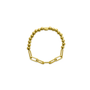 ball + chain paperclip bracelet - 6mm