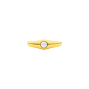 pearl signet ring