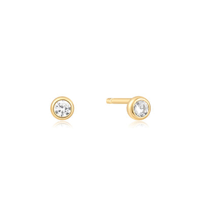 solitaire cz studs
