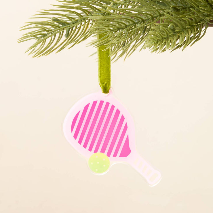 acrylic ornaments - pickleball paddle