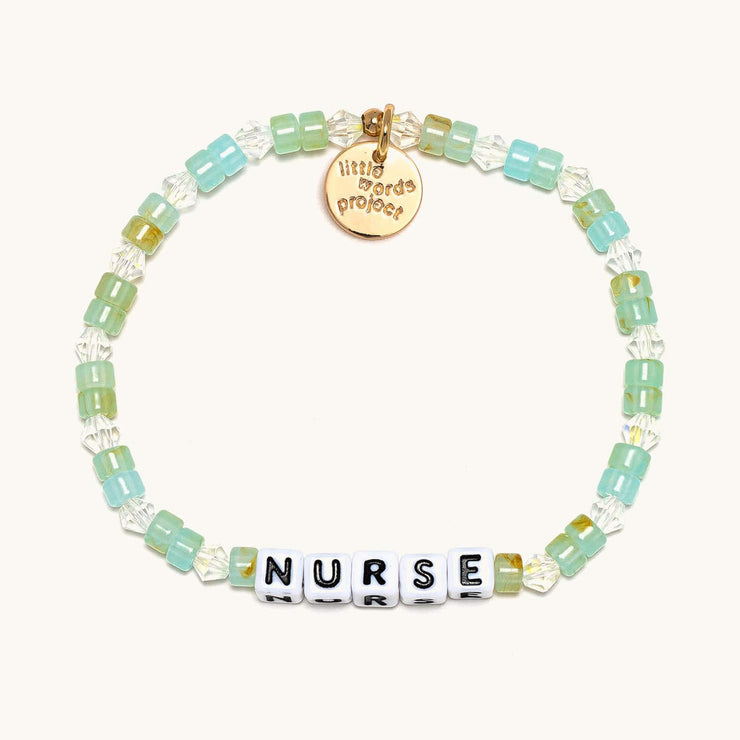 letter bead bracelet | nurse