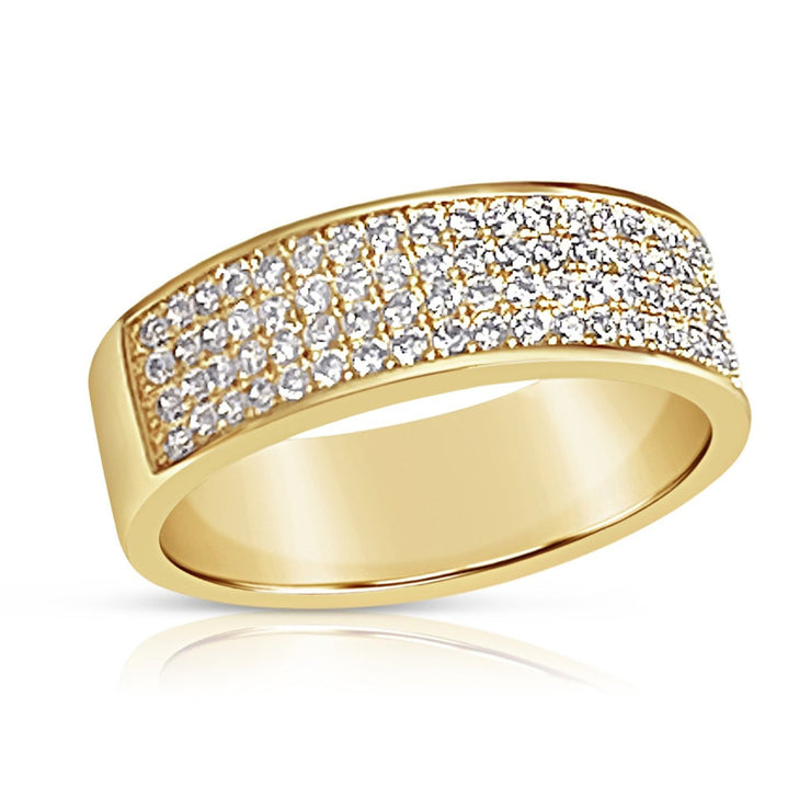 wide pave band