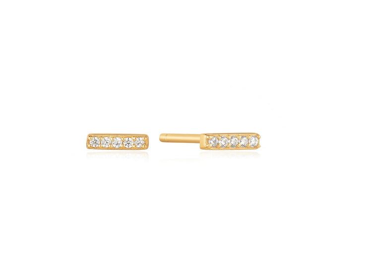 glam bar stud earrings