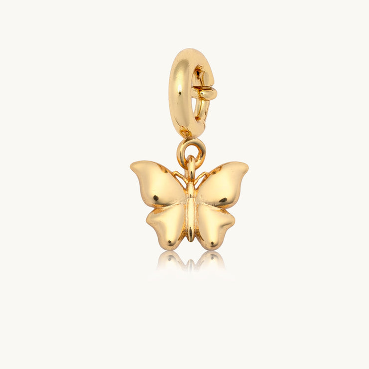 puffy butterfly charm