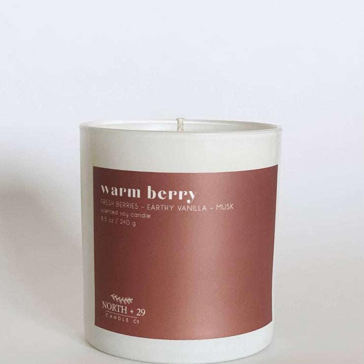 handpoured soy candle | warm berry