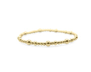 champagne bubbles beaded stretch bracelet