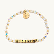 letter bead bracelet | gold letters