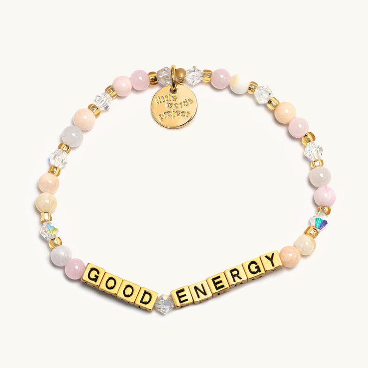 letter bead bracelet | gold letters