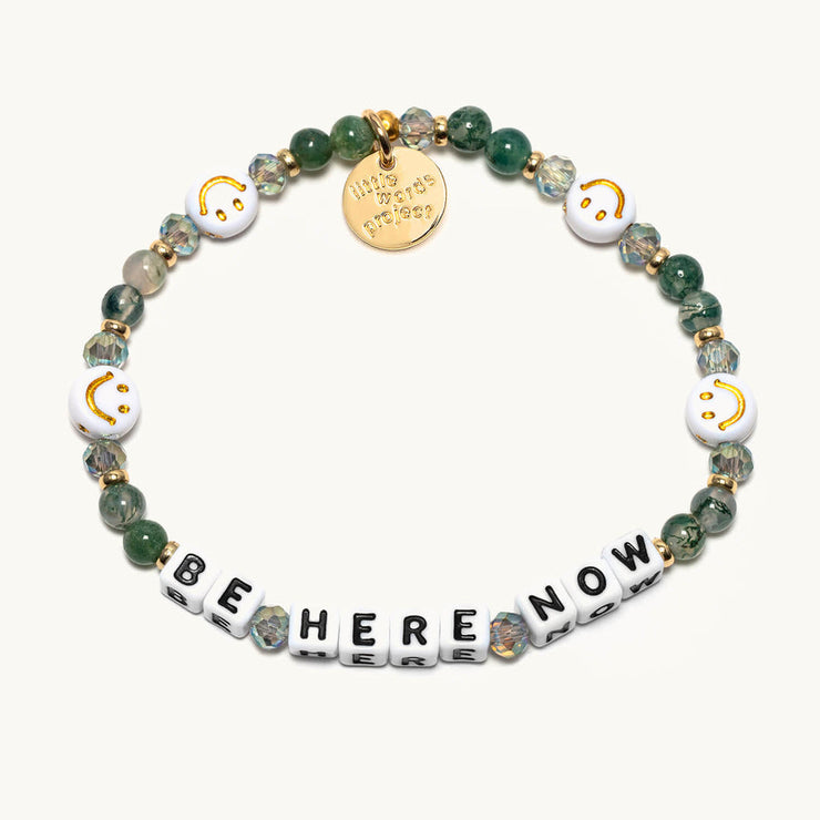 letter bead bracelet | be here now