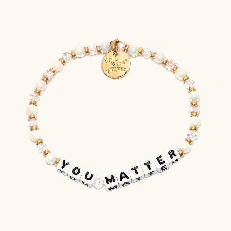 letter bead bracelet | you matter
