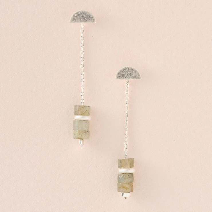 stone meteor earrings