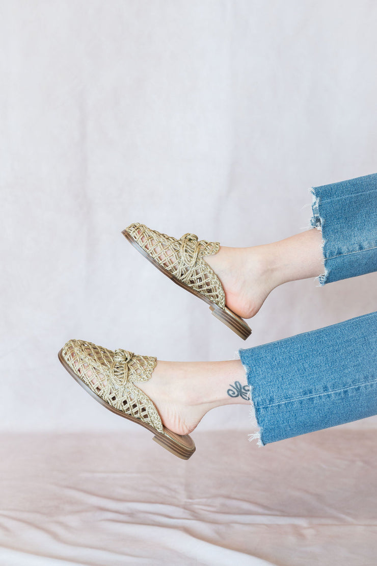 layce raffia mule