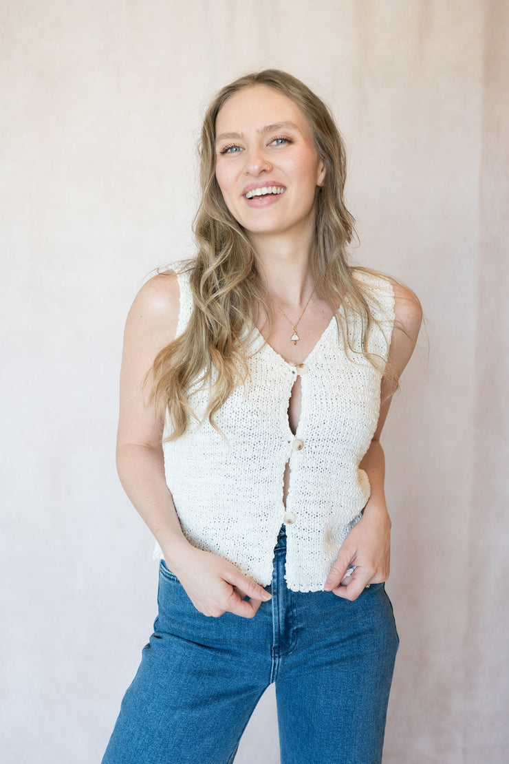 travel slow sweater tank