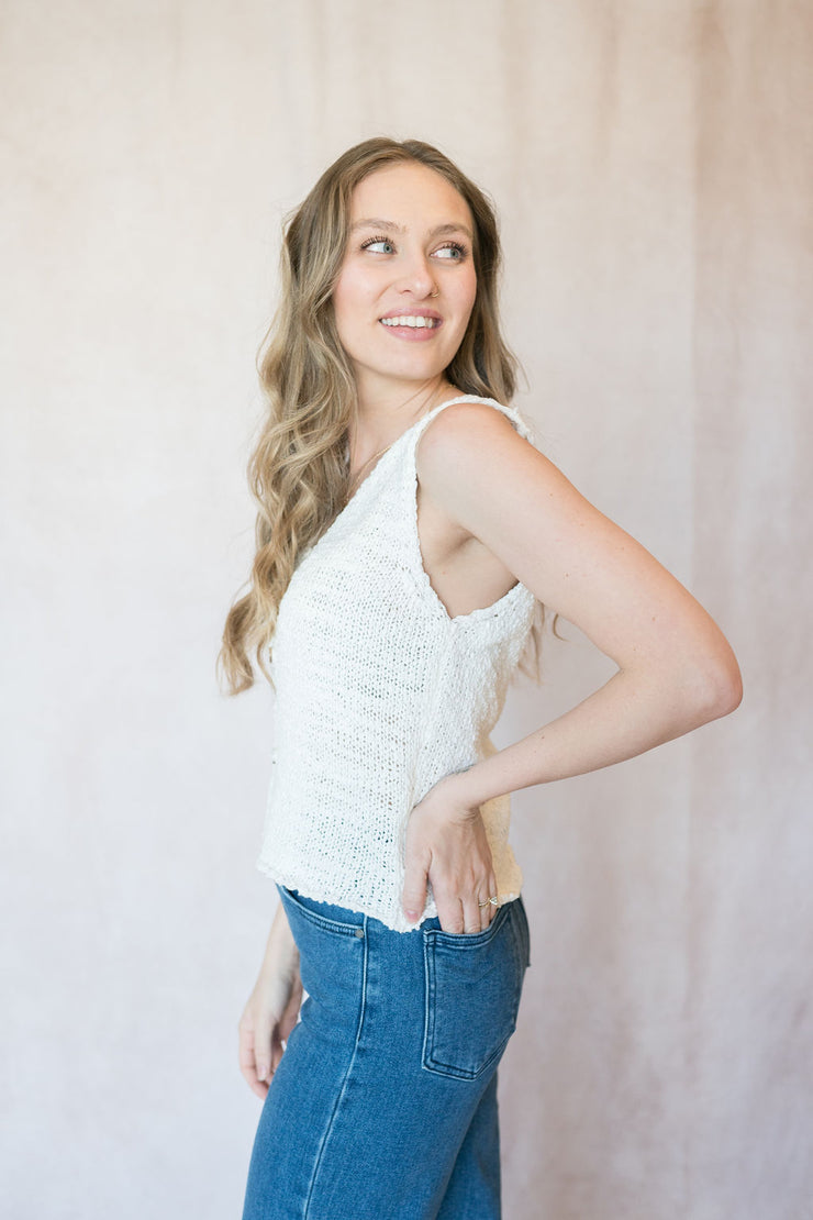 travel slow sweater tank