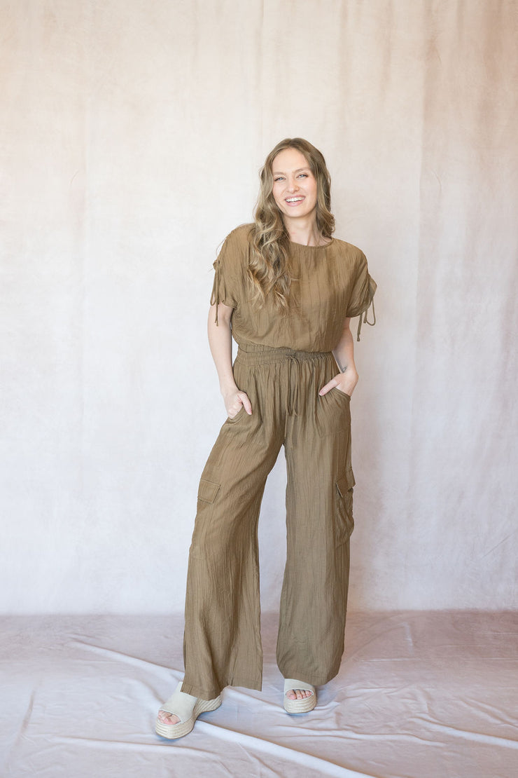 light a fire ruched top