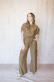 light a fire crinkle cargo pant
