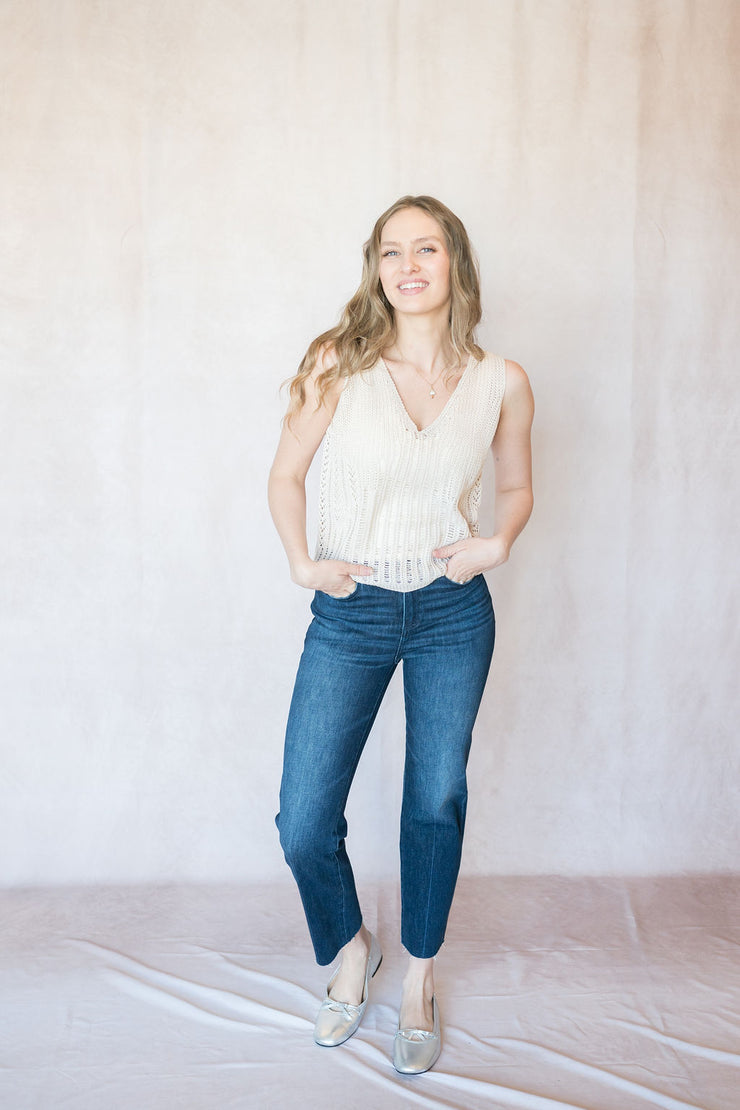 simone vneck sweater tank