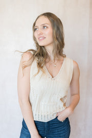 simone vneck sweater tank