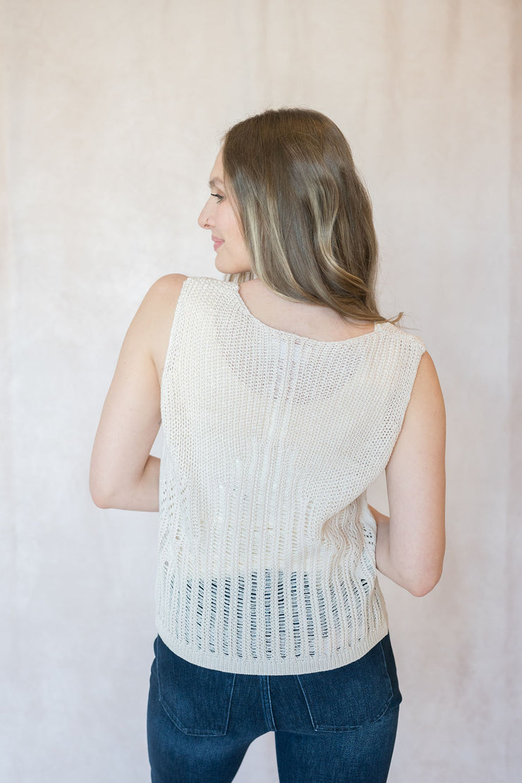 simone vneck sweater tank