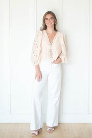 evie eyelet top