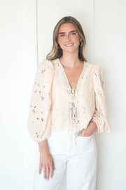 evie eyelet top