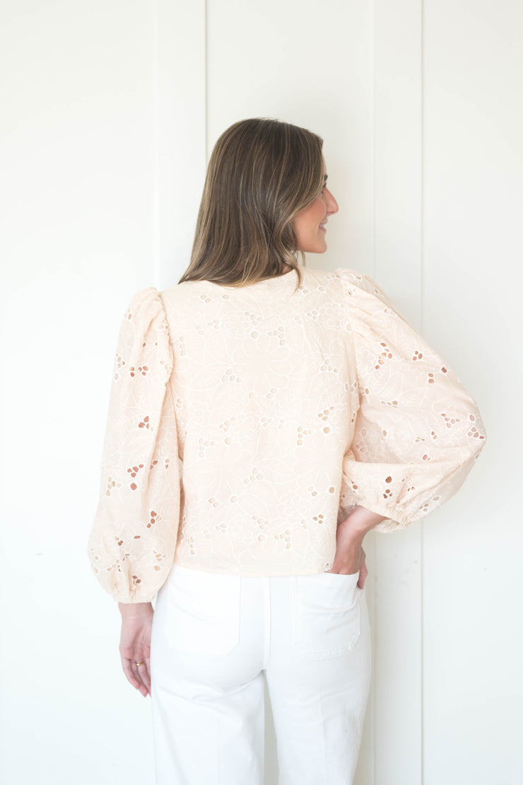 evie eyelet top