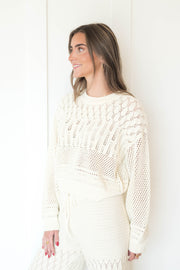 rue crochet sweater