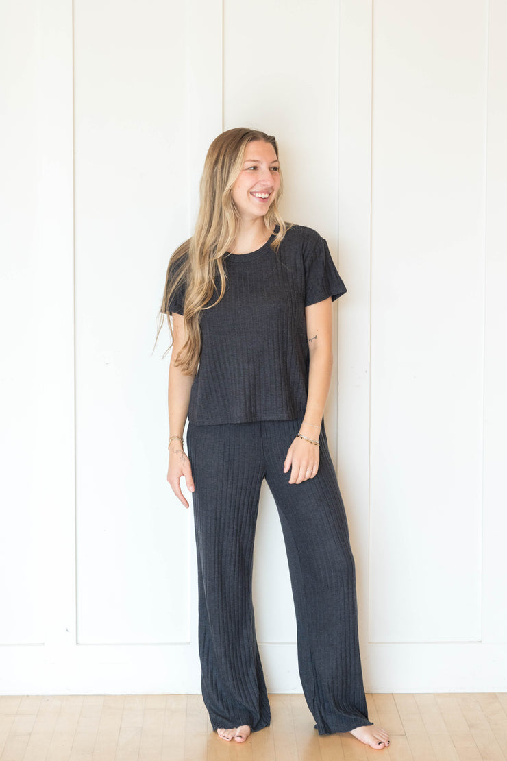dawn smocked rib pant