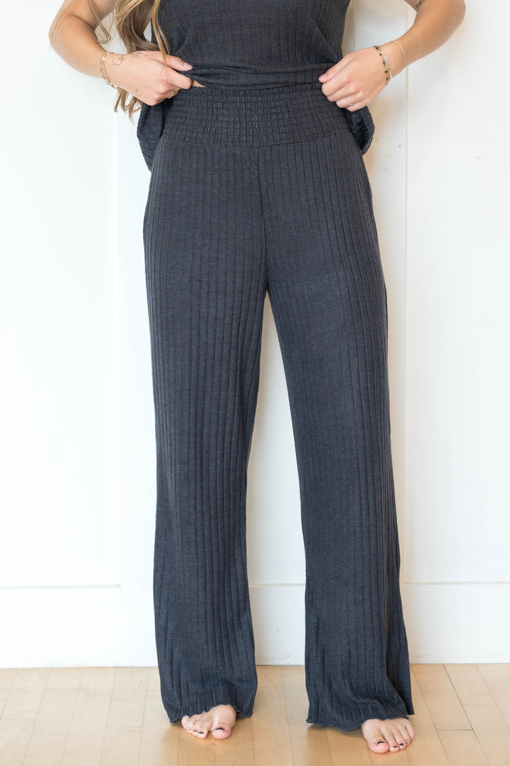 dawn smocked rib pant