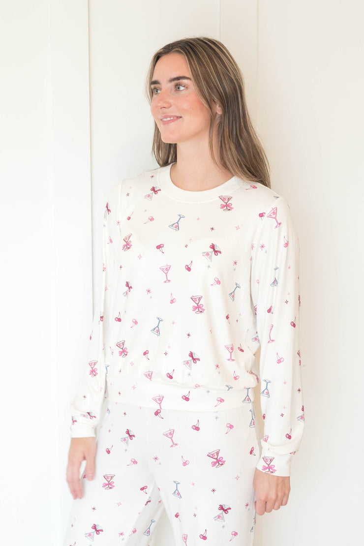 classic martini long sleeve top