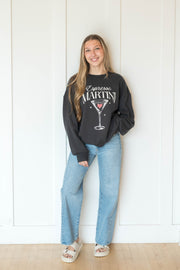 oversized martini sweatshirt