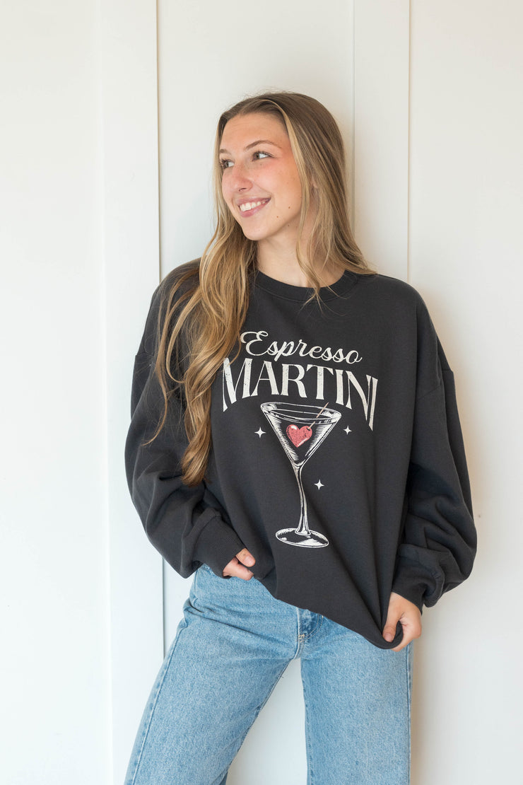 oversized martini sweatshirt