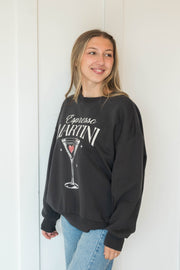 oversized martini sweatshirt