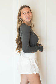 tempo ruched long sleeve