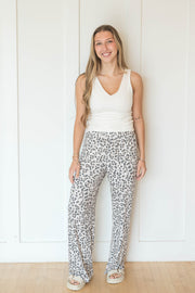 luxe leopard pant