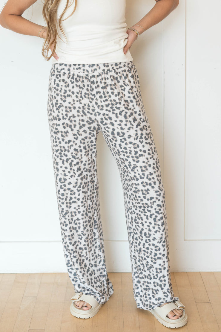 luxe leopard pant