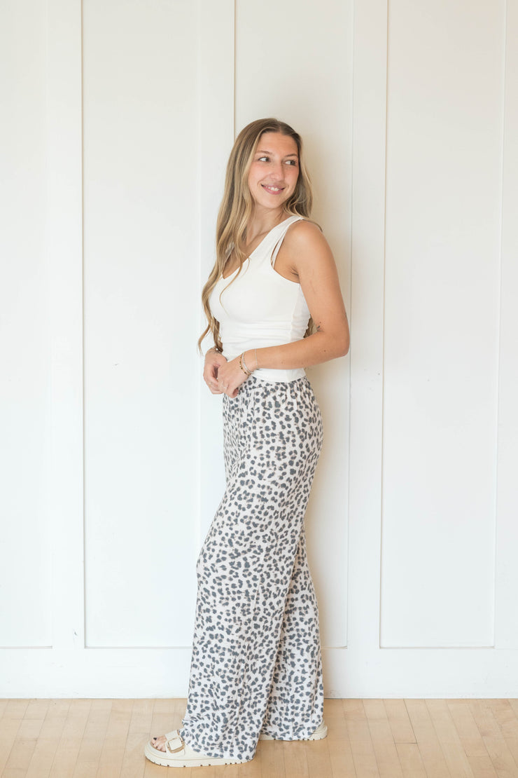 luxe leopard pant
