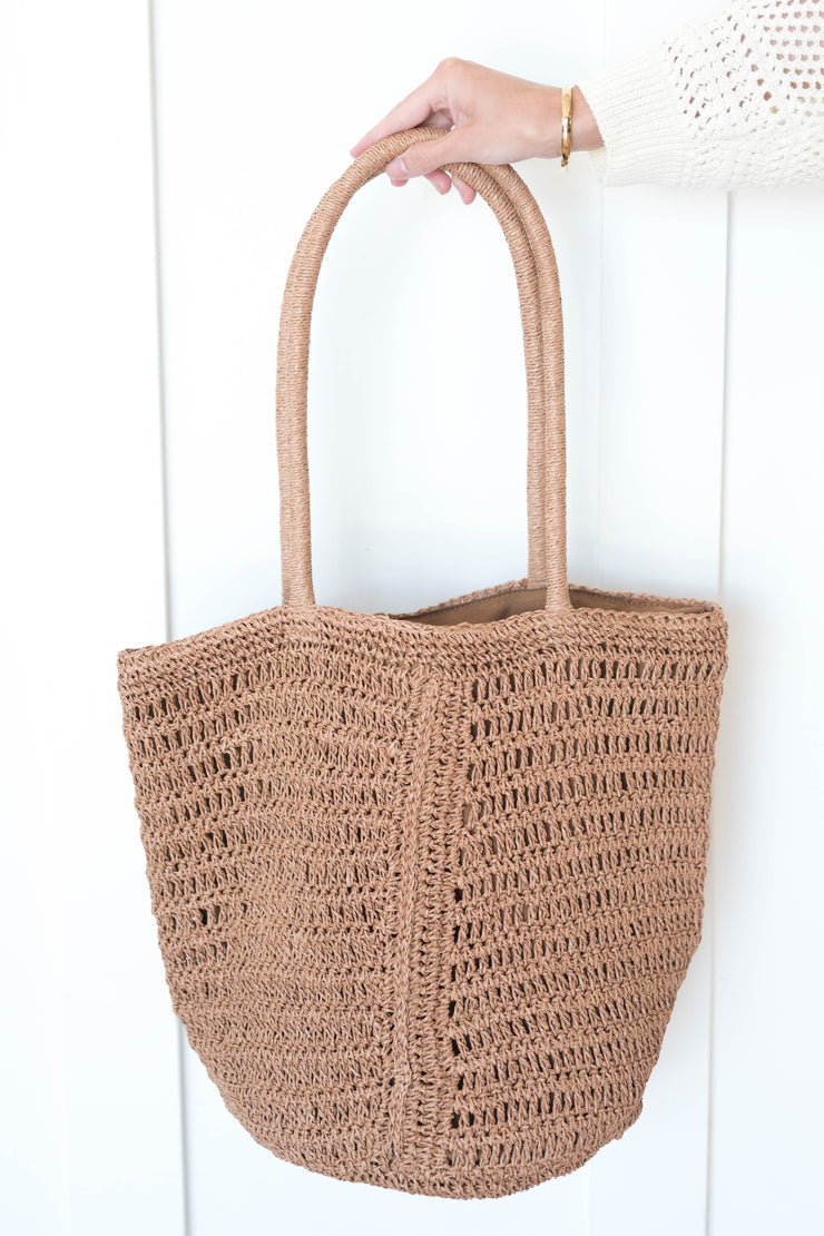 las lomas straw bag