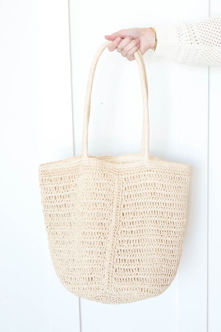 las lomas straw bag