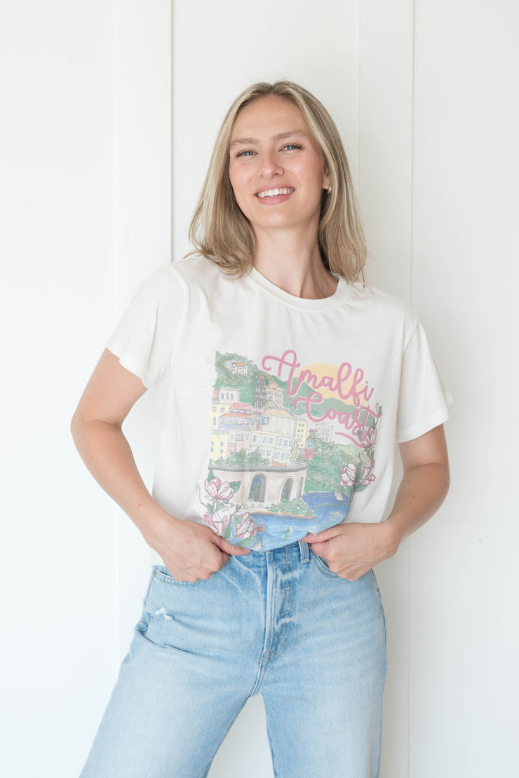 amalfi coast graphic tee