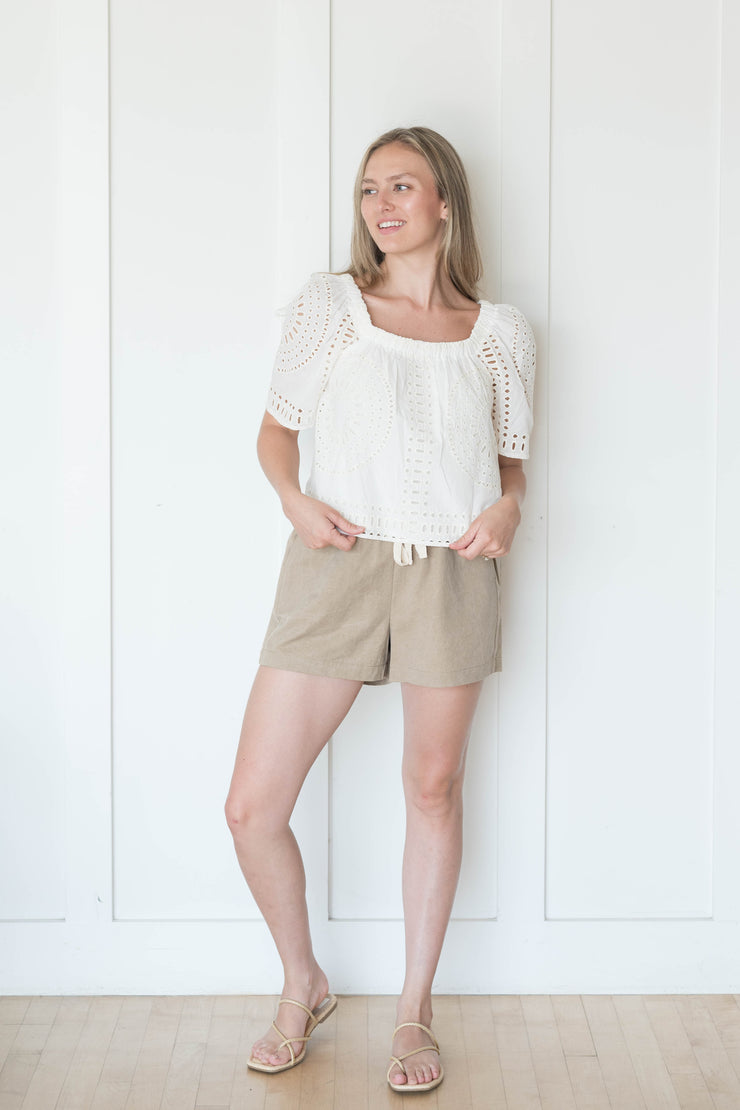 tracks drawstring shorts