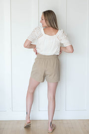 tracks drawstring shorts