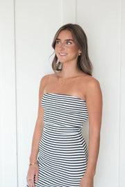 caffari stripe tube top